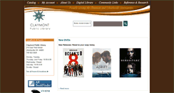 Desktop Screenshot of claymontlibrary.org