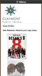 Mobile Screenshot of claymontlibrary.org